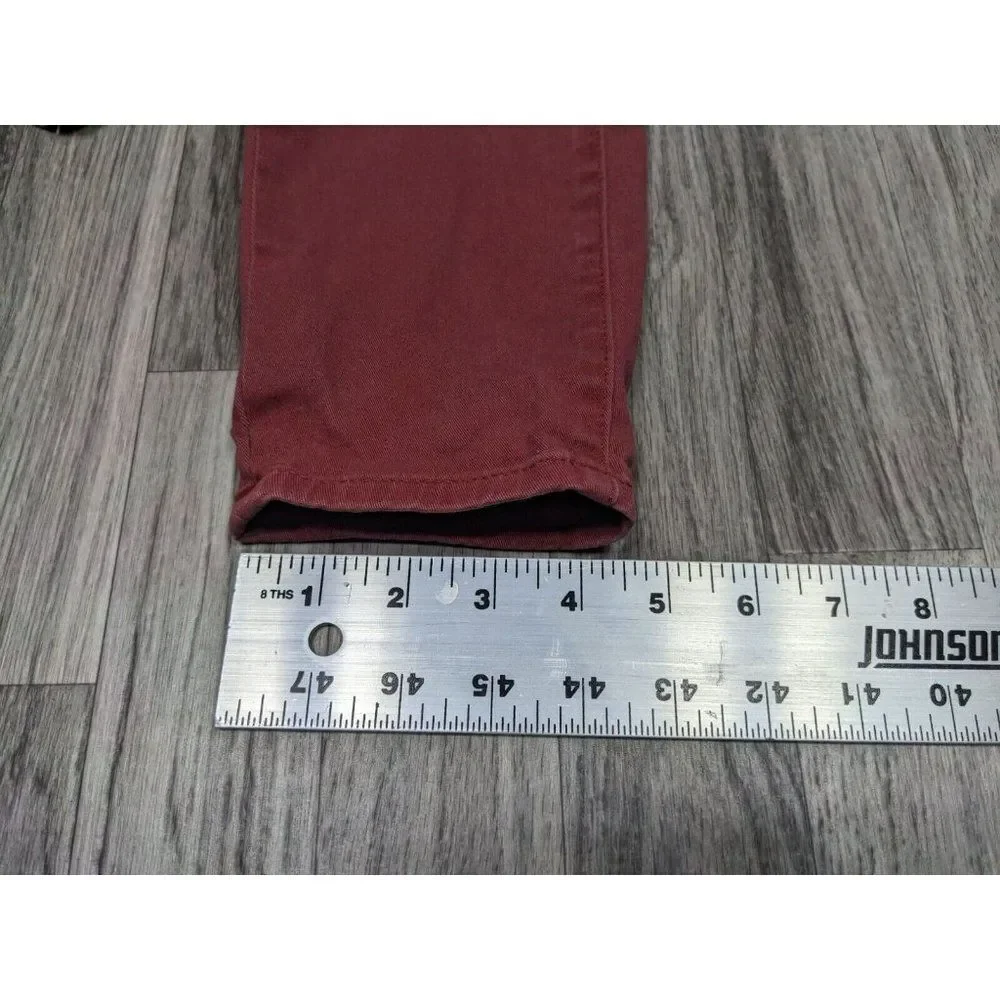 J.‎ Crew Womens Size 27 Mercantile Pockets Skinny Red Denim Jeans